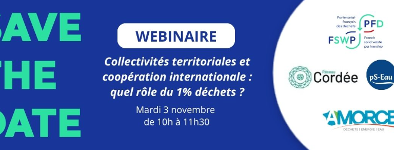 Webinaire : quel rôle du 1% déchets ? | Réseau Cordée